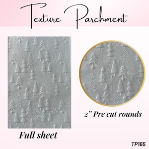 Christmas Trees Parchment  for embossing