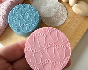Baby Feet Texture Parchment for embossing