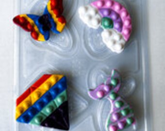 Butterfly, Diamond , Cloud, Mermaid Tail POP IT -1 PART