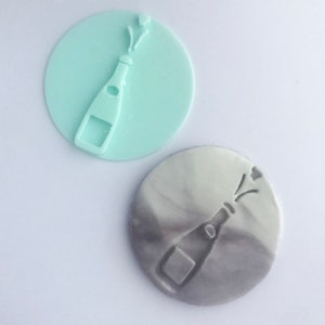 Champange Bottle New years   Fondant /Cookie Embosser