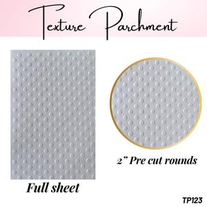 Circles Polka dots  Parchment for embossing