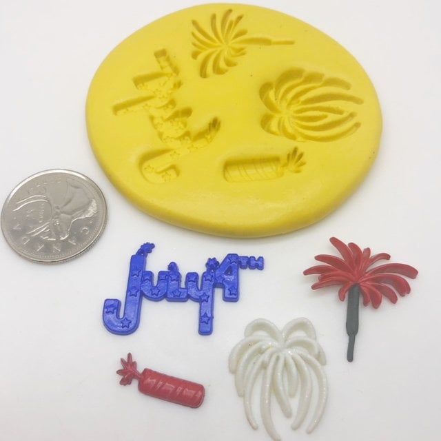 4th Of July Firework Mold Set Silicone