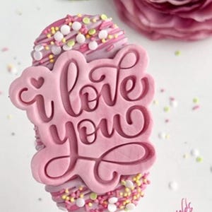 I love You Stamp and Cutter Set Valentine’s Day