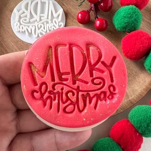 Merry Christmas  Fondant /Cookie Embosser Stamp