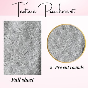 Easter Eggs  Texture Parchment for embossing