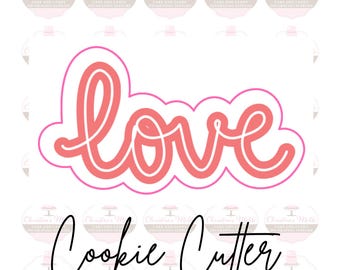 Liebe Wort Valentines Cookie Cutter
