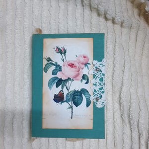 Flower forward Junk Journal, Junk Journal, Largely Pink Junk Journal, Handmade Journal, Treasure Book, Simple Journal