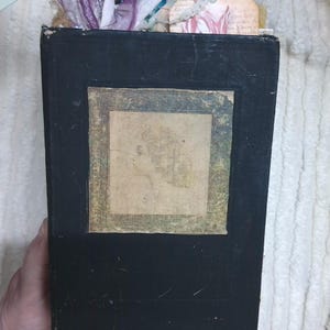 Vintage Cover Handmade Journal, 1909 Painted Book Cover, Junk Journal, Unique Junk Journal, One of a Kind Journal, Journal
