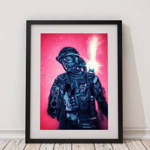 ALIENS - &#39;Frost&#39; (hand painted, digital art matte wall poster)