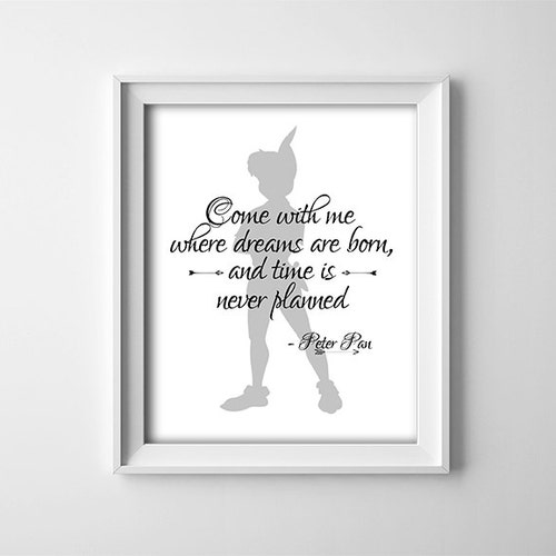 Peter Pan Neverland Inspired Quotes Series 4a Set Of 4 Art Etsy Ireland