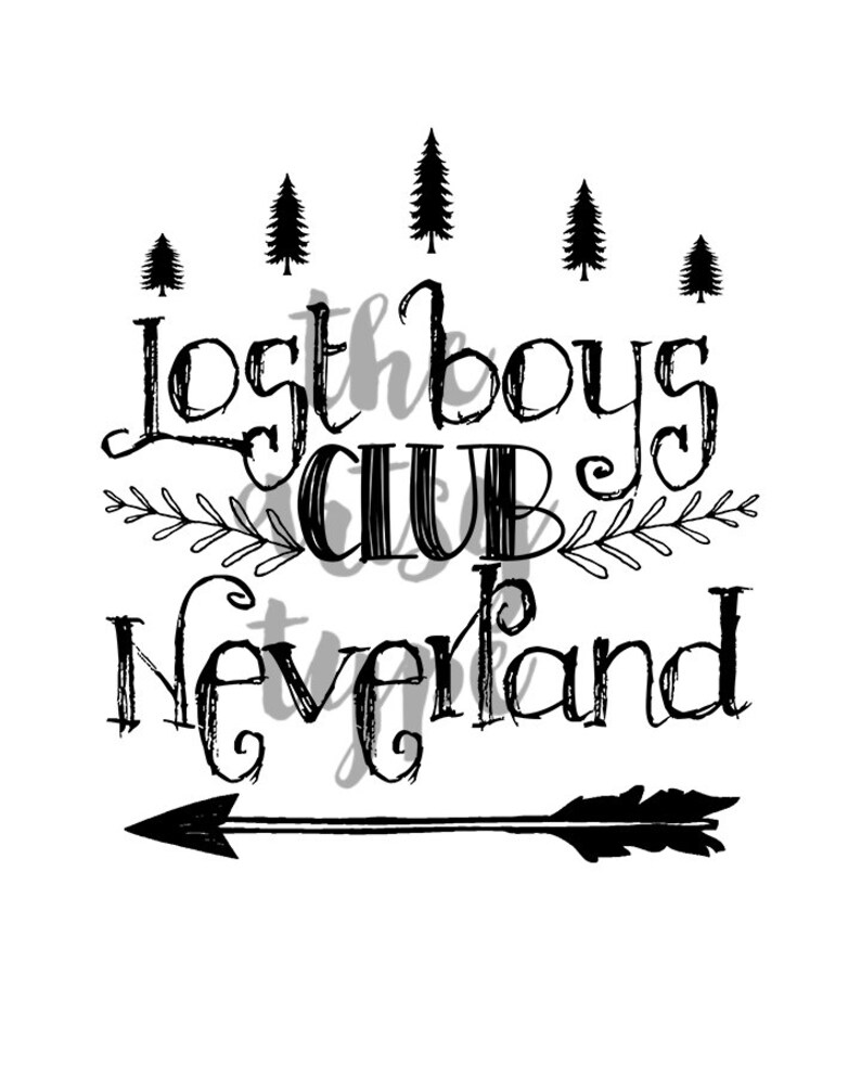 INSTANT DOWNLOAD 8X10 printable digital art Lost boys | Etsy