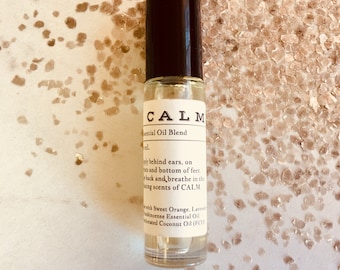 CALM Essential Oil Roller Blend- Natural beauty - Meditation