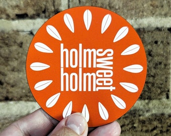 Cathrineholm Lotus HOLM SWEET HOLM • Refrigerator Magnet • Mid-Century Modern • Retro Art Gift • Vintage Inspired
