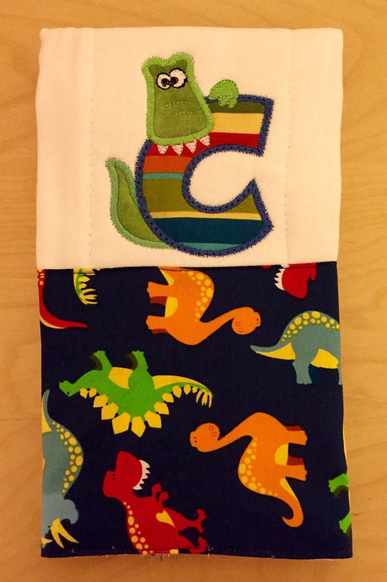 Dinosaur burp cloth Boy burp cloth Burp cloth Baby gift Etsy