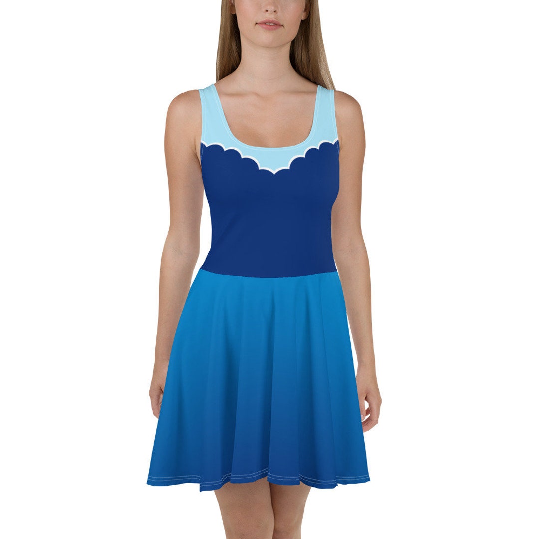 Mermaid on Land Skater Dress, Princess Running Dress, Disney Vacation