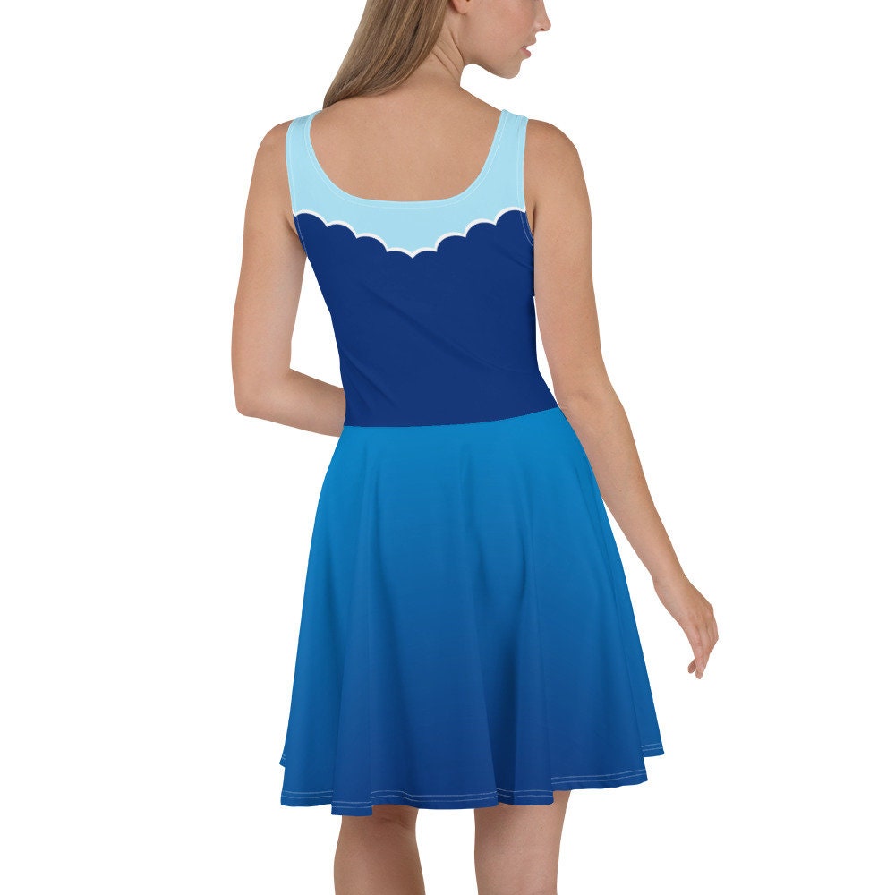 Mermaid on Land Skater Dress, Princess Running Dress, Disney Vacation