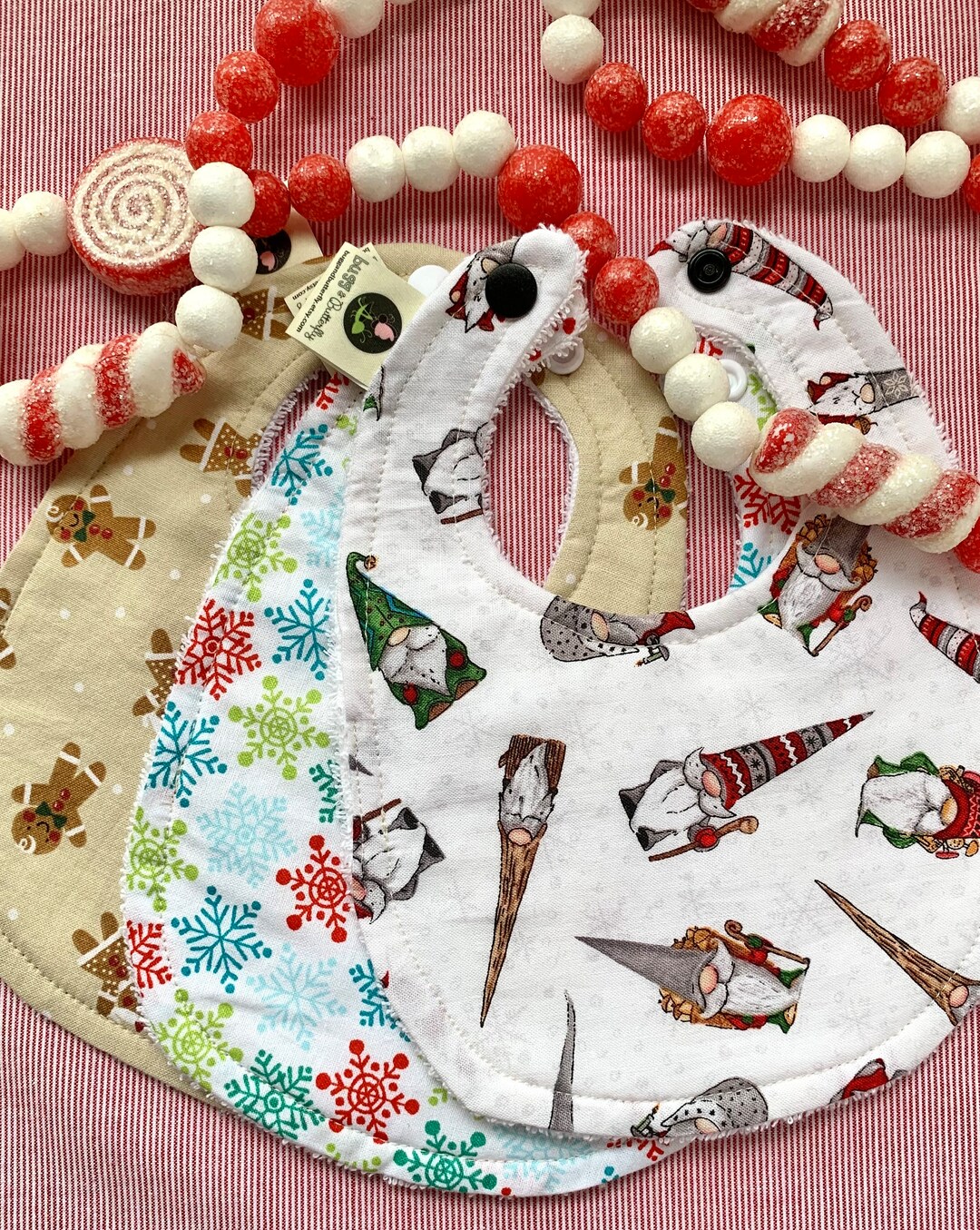 Baby Christmas Bibs 612 Months Holiday Bibs. Drool Bibs Etsy
