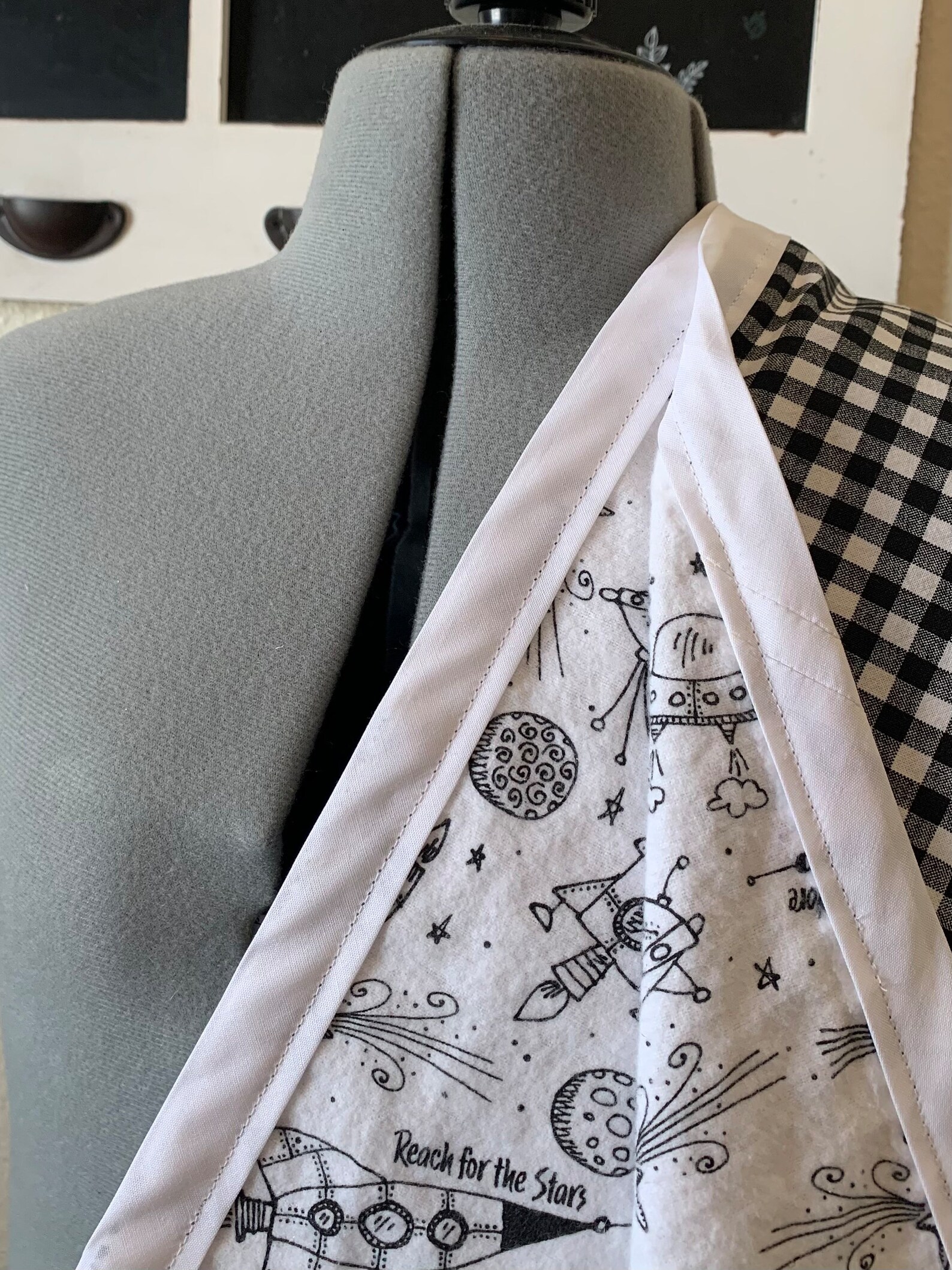 Boys Rocket Ship Baby Blanket Boys Outer Space Blanket Black Etsy
