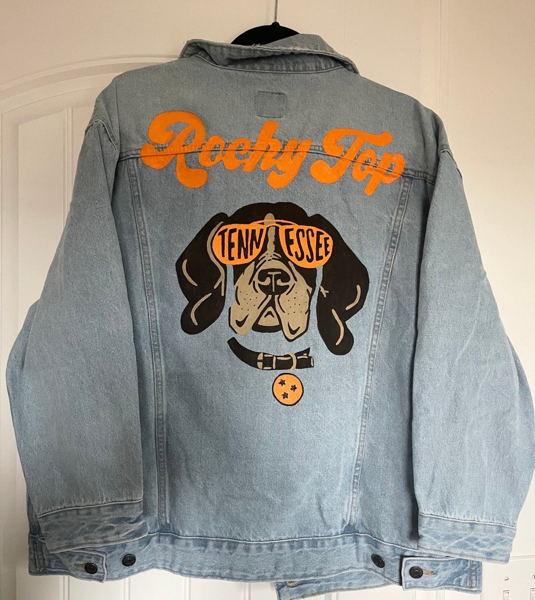 University of Tennessee Rocky Top Denim Jacket MTO - Etsy