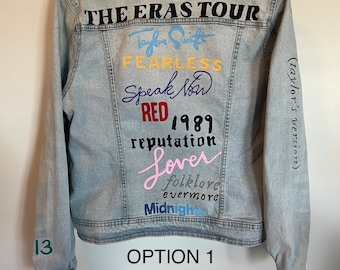 Eras Tour Jacket With Iron On Patches