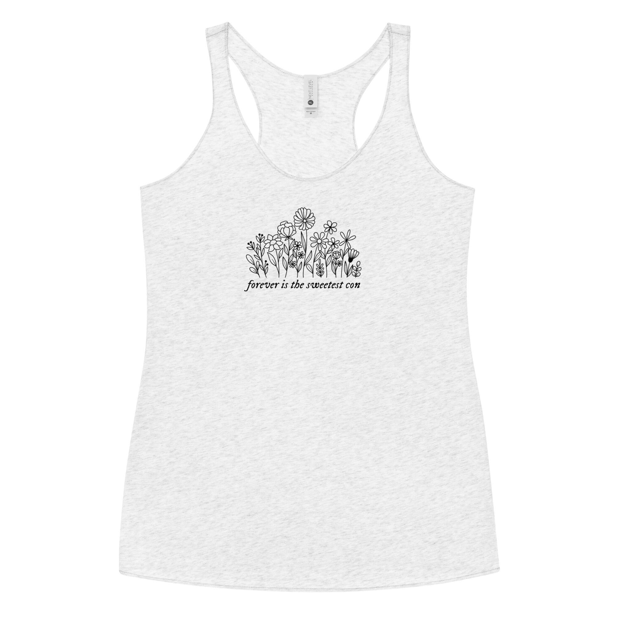forever is the sweetest con - Women's Racerback Tank