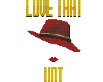 Agente Carter "Love That Hat" Patrón de punto de cruz Descarga instantánea