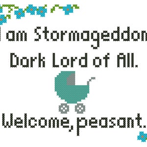 Stormageddon: Doctor Who Baby Cross-Stitch Pattern Download