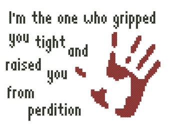 Supernatural Castiel Quote Cross-Stitch Pattern Download