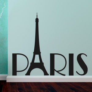 Paris France Eiffel Tower Europe Mural Vinyl Wall Decal Sticker