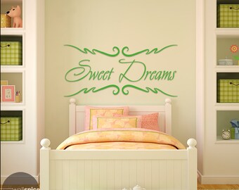 Dulces sueños vinilo pared calcomanía etiqueta Nusery dormitorio