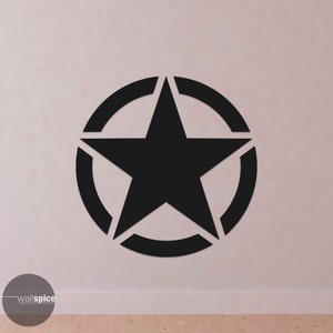 Army Military Star Symbol Vinyl Decal Sticker