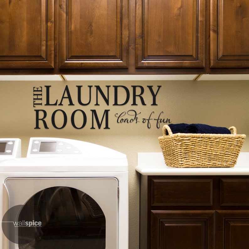 The Laundry Room Loads of Fun Vinyl Wall Decal Sticker - Etsy