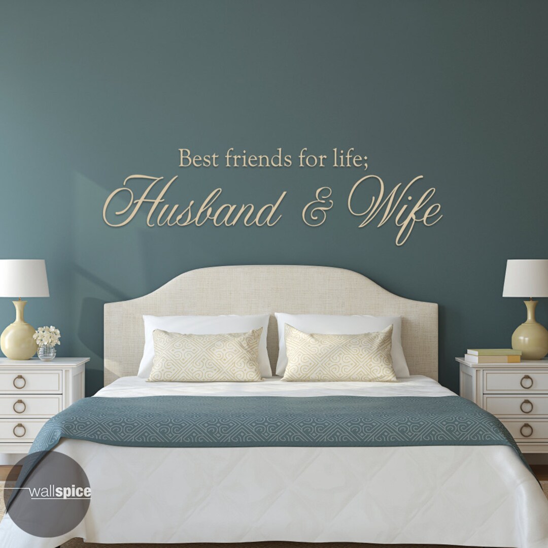 Best Friends for Life Husband and Wife Vinyl Wall Decal Etsy
