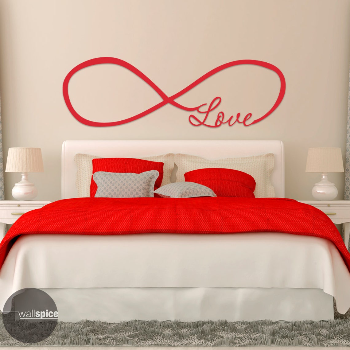 Love Infinity Loop Symbol Vinyl Wall Decal Sticker - Etsy
