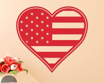 アメリカ国旗が揺れるソフトな外観のアメリカ国旗ポスタープリント紙