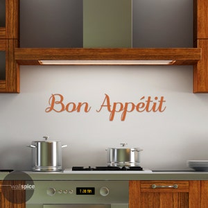 Bon Appetit Vinyl Wall Decal Sticker Kitchen