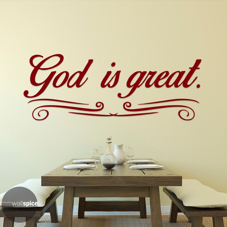 God is Great Vinyl Wall Decal Sticker