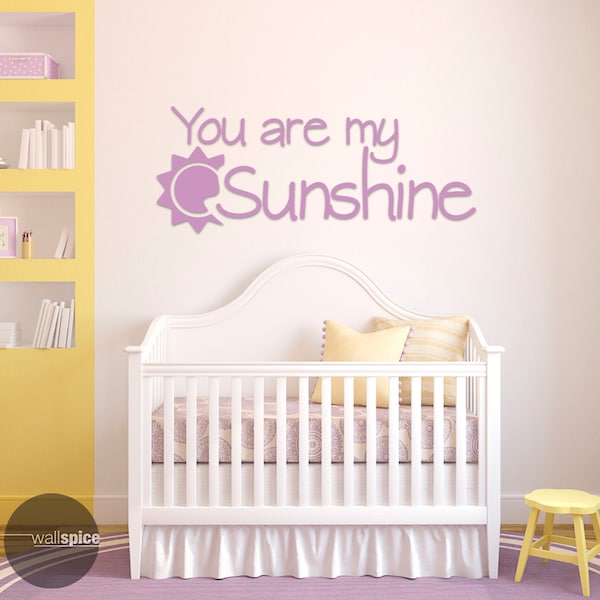 You Are My Sunshine Wall Decal - Etsy