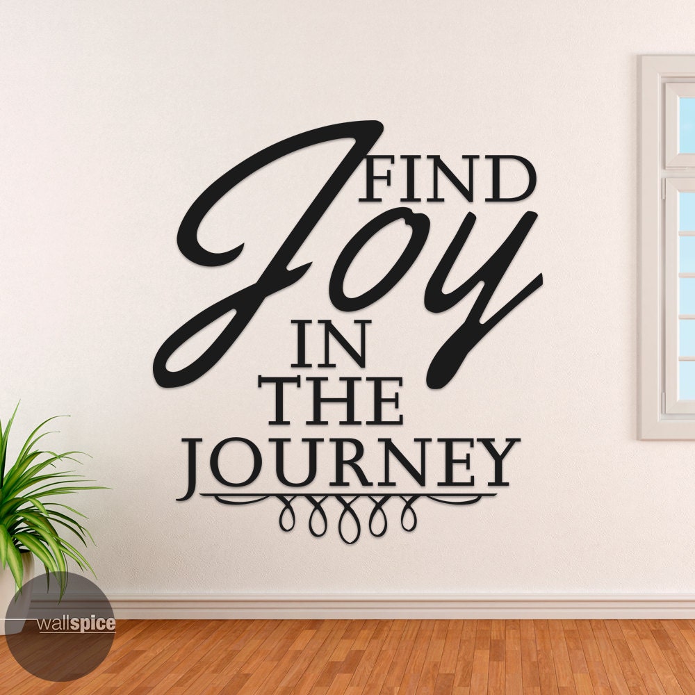 Find Joy in the Journey Vinyl Wall Decal Sticker Etsy