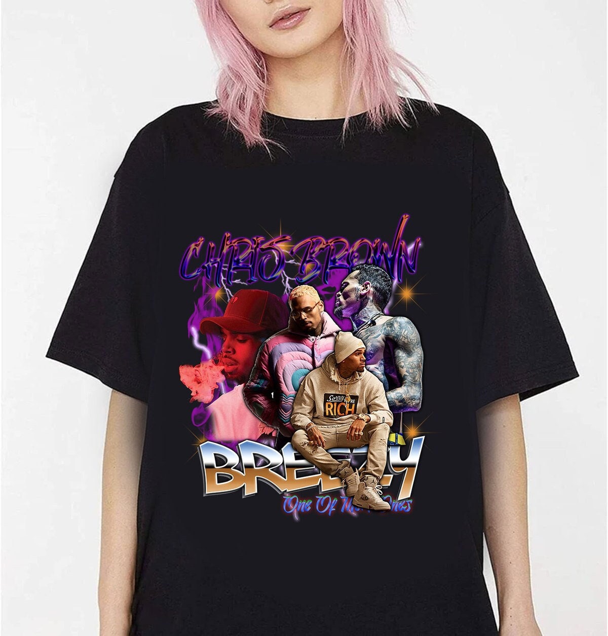 Chris Brown Breezy 90S Vintage Shirt, Chris Brown Hip Hop Shirt