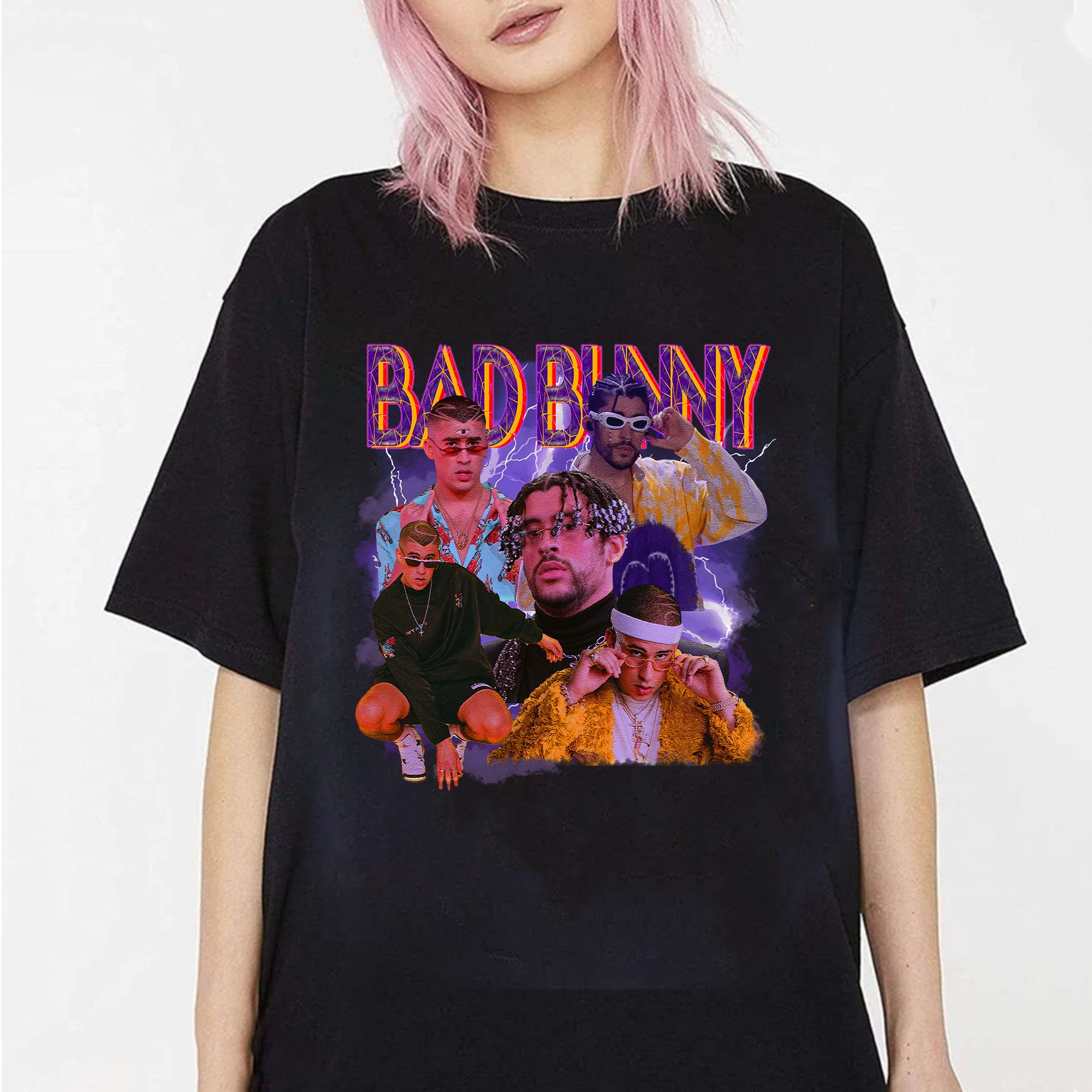 Discover Retro Bad Bunny Shirt, Vintage Bad Bunny 90s Graphic Shirt
