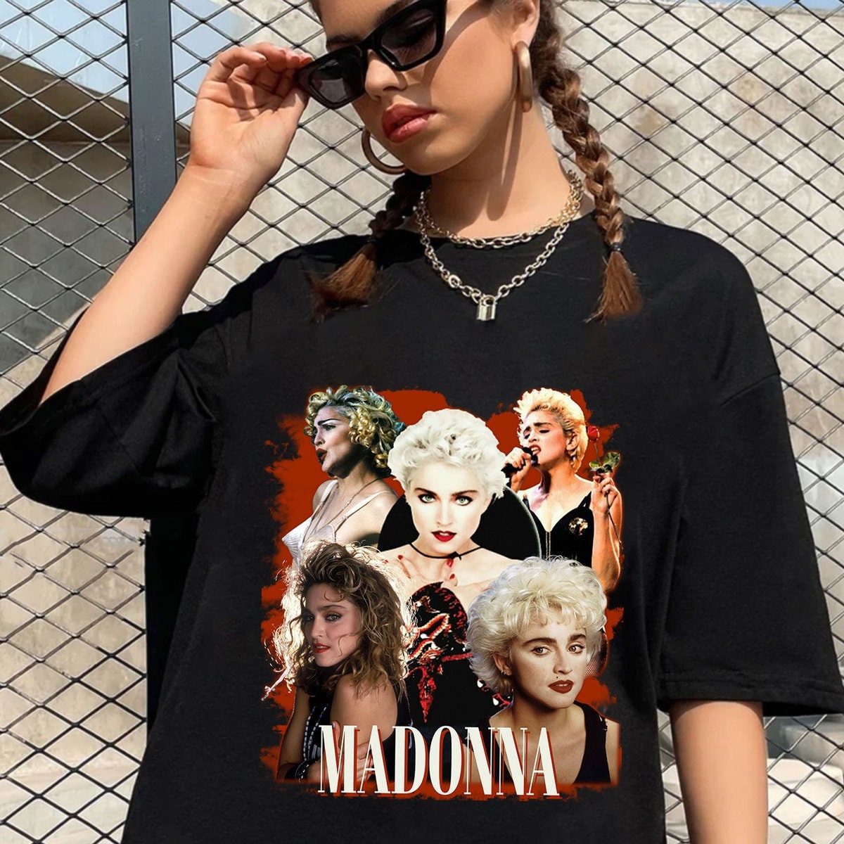 Discover Madonna Vintage 90s Shirt, Madonna Bootleg Retro Shirt, Madonna Music Retro Shirt