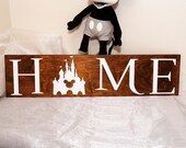 Disney Home Sign Wood, Disney Signs, Disney Decor, Disney Signs For Home, Disney Wall Decor, Disney Wall Art, Disney Housewarming Gift