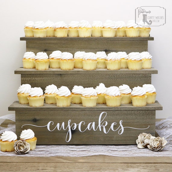 Barn Wood Large Cupcake Stand Wedding Display Stand Cupcake Etsy