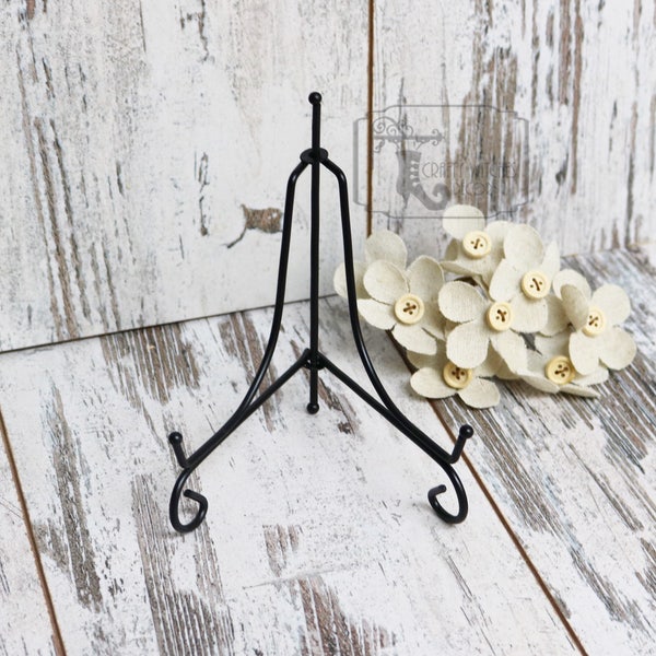 Black Metal Easel Stand, 5inch Small Easel Stand, Sign Stand, Tile Quotes Stand, Easel For Signs, Wedding Stands For Light Weight Signs