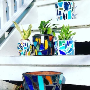 Made to order mosaic planters