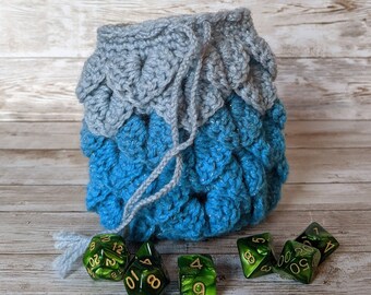 Dragon Egg Dice Bag, Handmade Tabletop Bag, Dice Container, DnD Drawstring Dice Pouch Sack, Bag of Holding, Dungeons and Dragons, RPG Gift