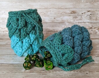 Dragon Egg Dice Bag, Handmade Tabletop Bag, Dice Container, DnD Drawstring Dice Pouch Sack, Bag of Holding, Dungeons and Dragons, RPG Gift