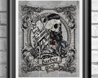 barber shop decor etsy