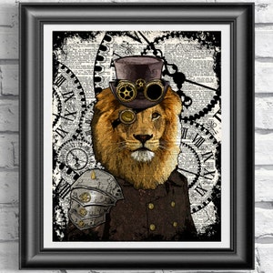 その他 Steampunk  Leopard Steampunk Snow Leopard